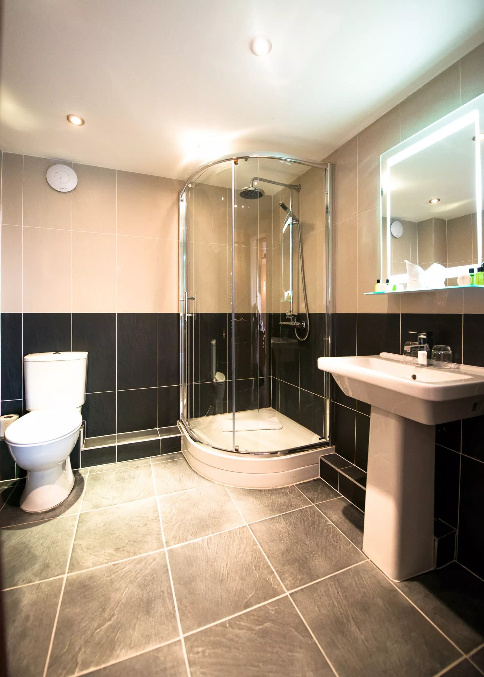 Modern ensuite bathroom with walk-in shower
