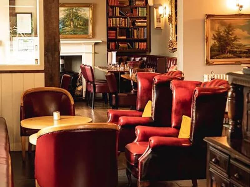 Bar seating at The Nags Head Inn
